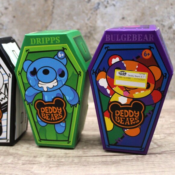 Deddy Bears 5" Plush in Coffin Case Bundle Collectibles Series 3 - SET OF 4 - Picture 2 of 6